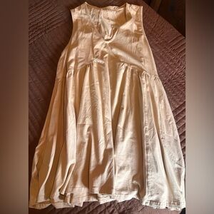 Sleeveless Cream Dress